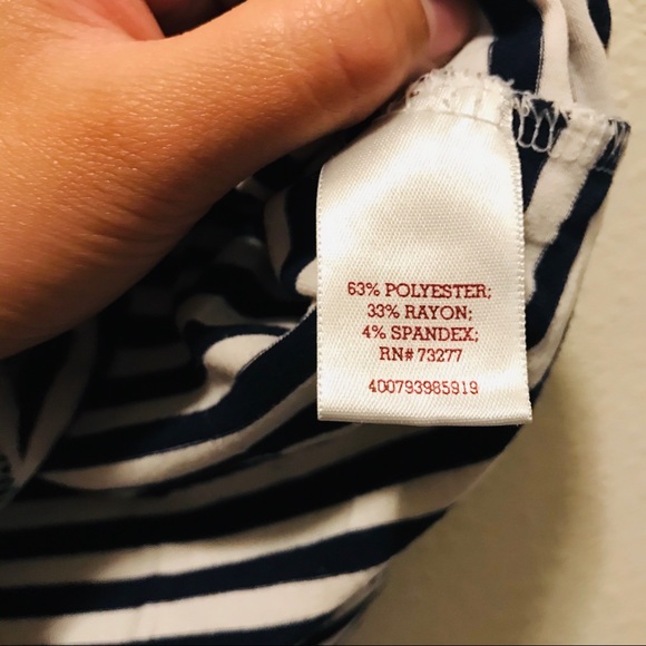 SO Black/White/Blue Perfect V-Neck Tee - Picture 5 of 5